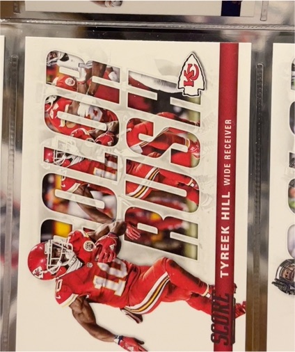 2017 Panini Score Color Rush #15 Tyreek Hill — front