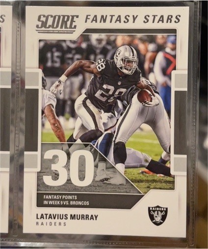 2017 Score Fantasy Stars #9 Latavius Murray — front