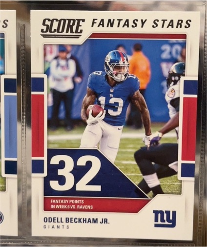 2017 Panini Score #6 Odell Beckham Jr. Fantasy Stars — front