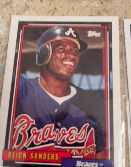 1992 Topps #645 Deion Sanders — front