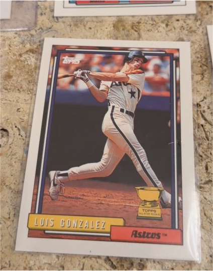 1992 Topps #12 Luis Gonzalez — front