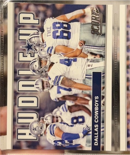 2017 Score #1 Huddle Up Dallas Cowboys — front