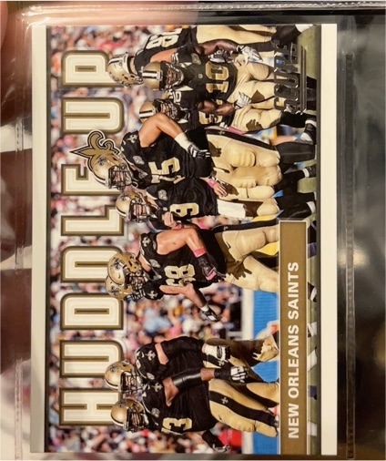 2017 Score #4 New Orleans Saints Huddle Up — front