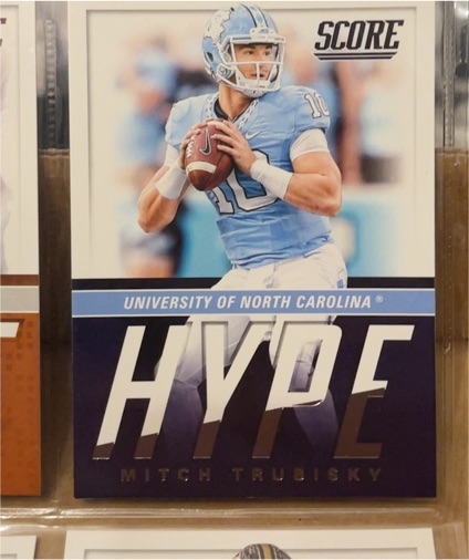 2017 Panini Score #3 Mitch Trubisky Hype — front