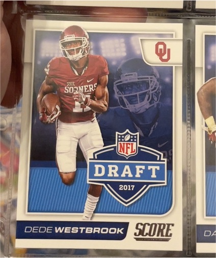 2017 Score NFL Draft #7 Dede Westbrook — front