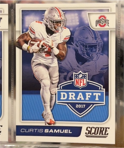 2017 Score NFL Draft #12 Curtis Samuel — front
