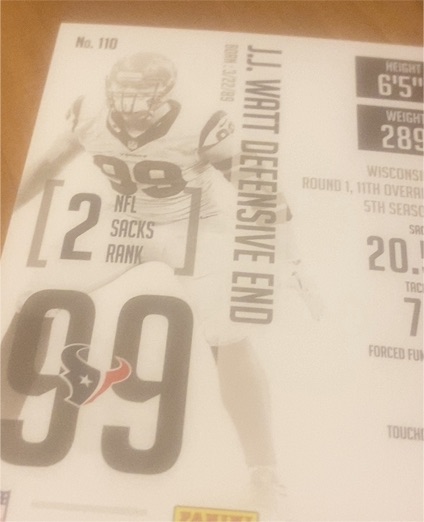 2020 Panini Contenders #61 J.J. Watt Houston Texans — front