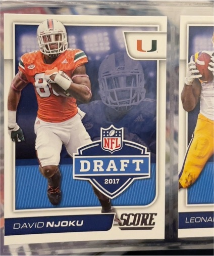 2017 Score Draft #16 David Njoku — front
