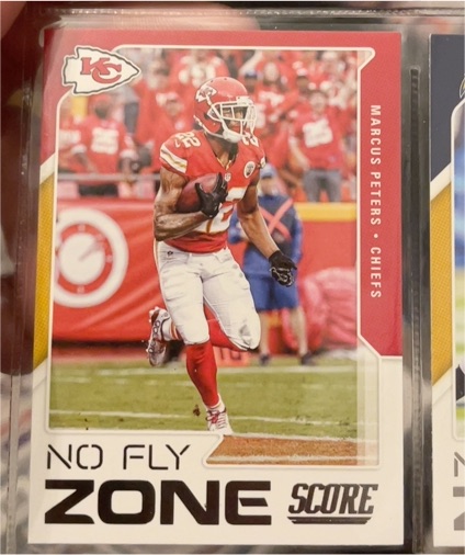 2017 Panini Score #4 Marcus Peters No Fly Zone — front