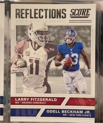 2017 Score Reflections #10 Larry Fitzgerald / Odell Beckham Jr. — front