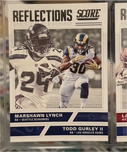2017 Score Reflections #9 Marshawn Lynch / Todd Gurley II — front