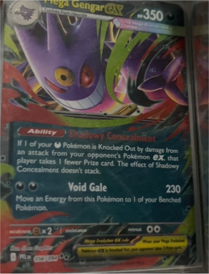 Mega Gengar EX 056/094 Phantasmal Flames — front