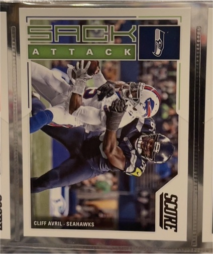 2017 Score #8 Cliff Avril Sack Attack — front