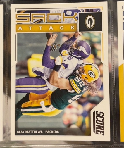 2017 Score #5 Clay Matthews Sack Attack — front