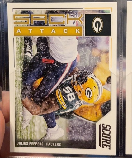 2017 Score Sack Attack #1 Julius Peppers — front