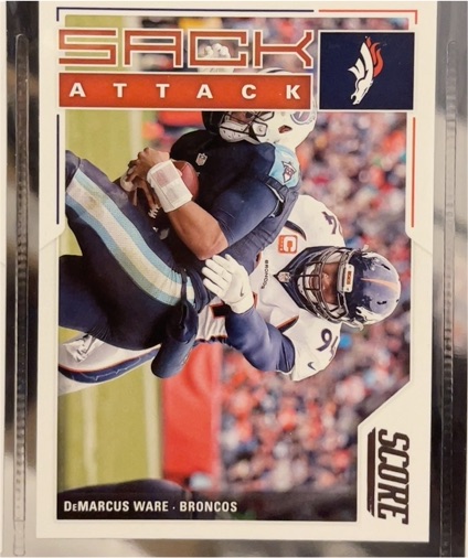 2017 Score Sack Attack #11 DeMarcus Ware Denver Broncos — front
