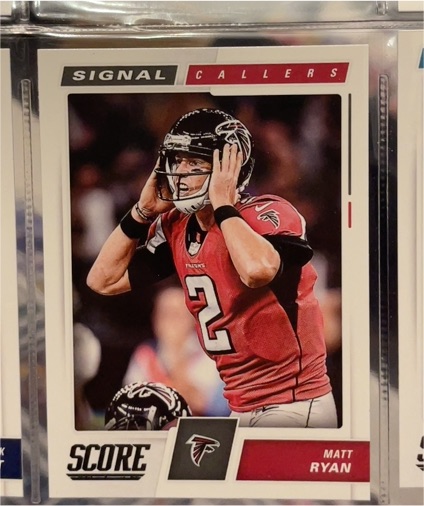 2017 Score Football Signal Callers #8 Matt Ryan — front