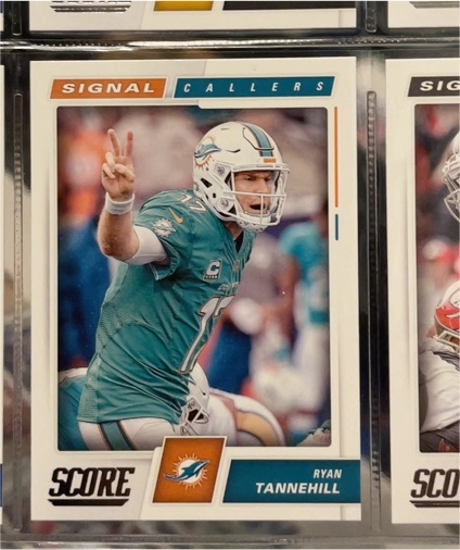 2017 Score #21 Ryan Tannehill Signal Callers Miami Dolphins — front