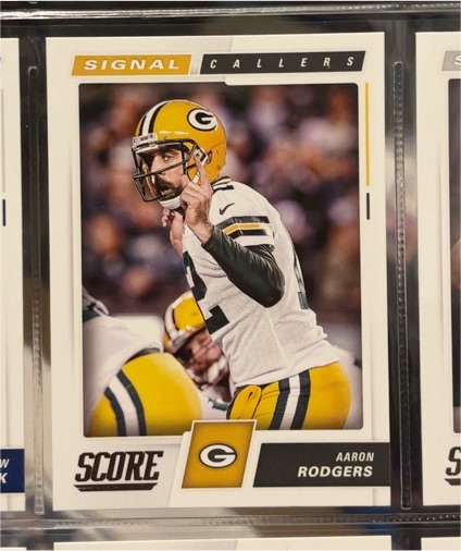 2017 Score #17 Aaron Rodgers Signal Callers — front