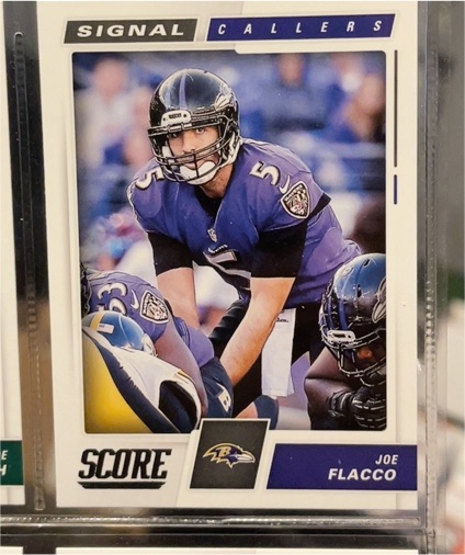 2017 Score #13 Joe Flacco Signal Callers Baltimore Ravens — front