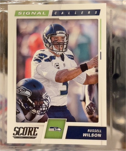 2017 Score #27 Russell Wilson Signal Callers Seattle Seahawks — front