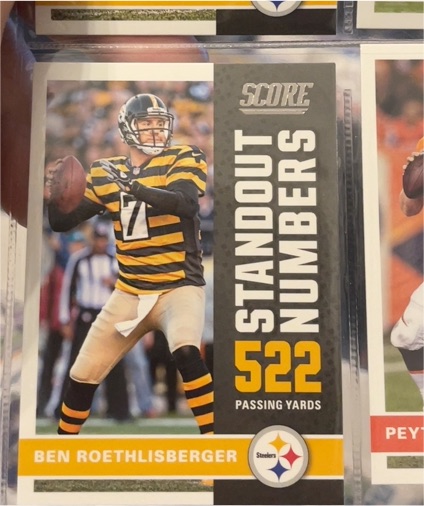 2017 Score #13 Ben Roethlisberger Standout Numbers — front