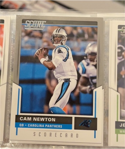 2017 Score #236 Cam Newton — front