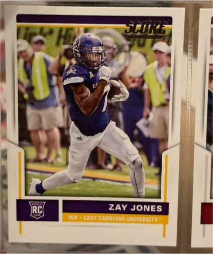 2017 Score #340 Zay Jones Rookie RC East Carolina University — front