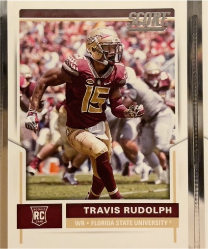 2017 Score #338 Travis Rudolph — front