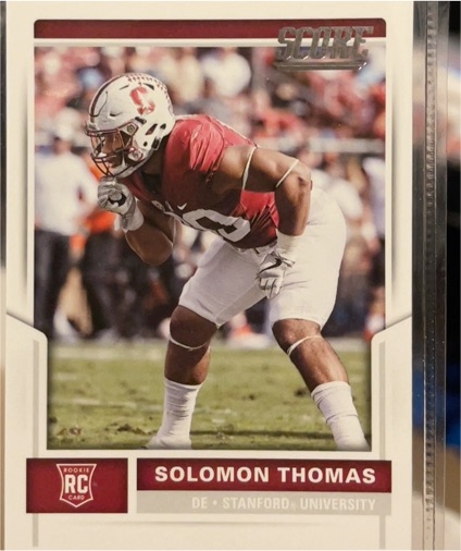 2017 Score #339 Solomon Thomas — front