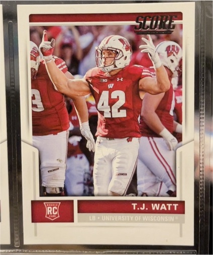 2017 Score #336 T.J. Watt Rookie — front