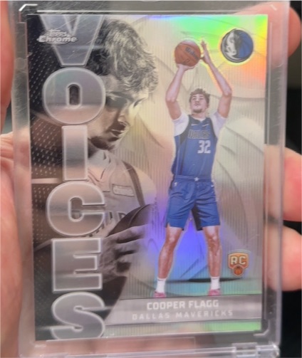 2025-26 Topps Chrome #VS-6 Cooper Flagg Voices Rookie — front