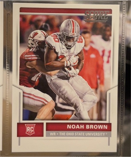 2017 Panini Score #333 Noah Brown Rookie — front