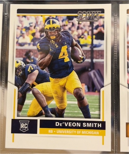 2017 Panini Score #365 De'Veon Smith — front