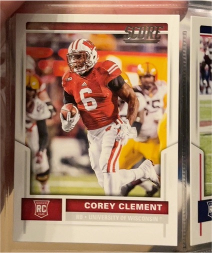 2017 Score #355 Corey Clement — front