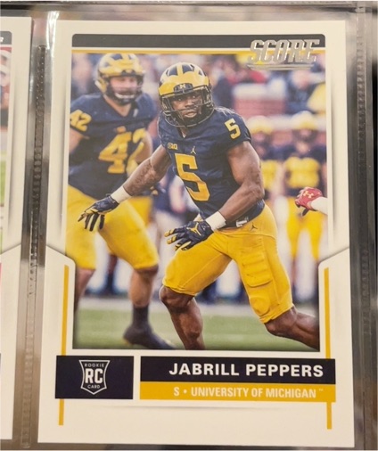 2017 Score #357 Jabrill Peppers — front