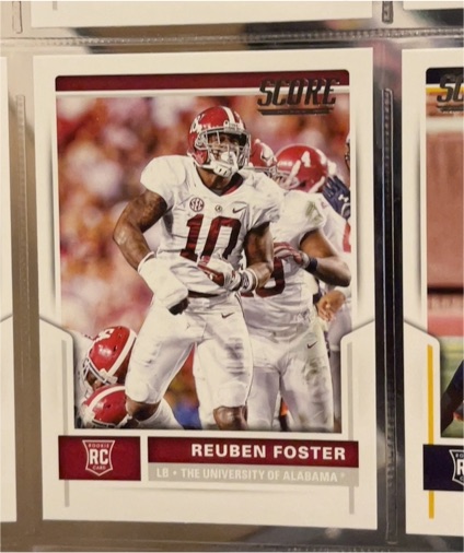 2017 Panini Score #377 Reuben Foster — front