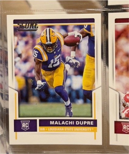 2017 Score #376 Malachi Dupre — front