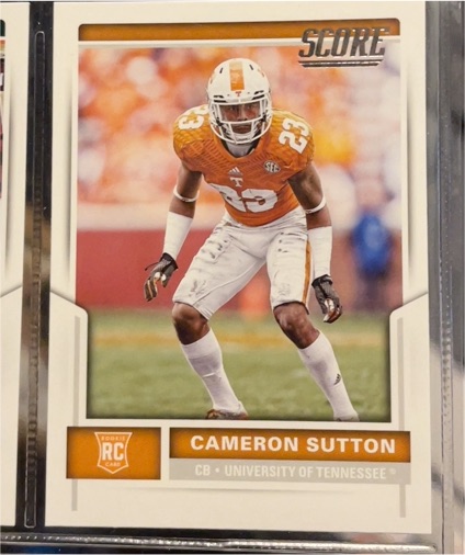 2017 Panini Score #372 Cameron Sutton — front