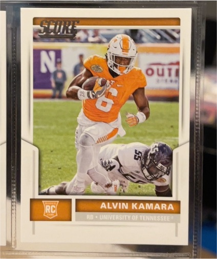 2017 Panini Score #375 Alvin Kamara — front