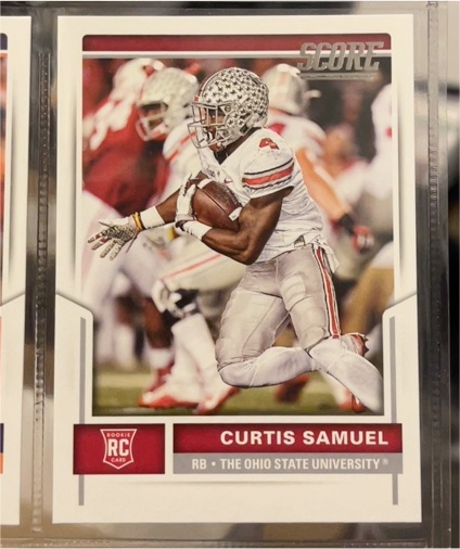 2017 Score #384 Curtis Samuel — front