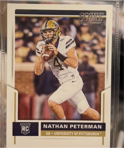 2017 Panini Score #351 Nathan Peterman Rookie Card — front