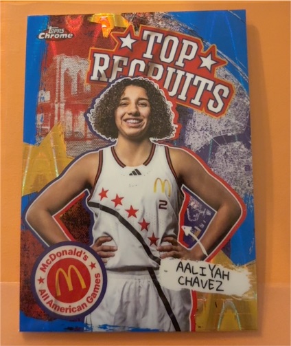 2025 Topps Chrome McDonald's All American Top Recruits #TP-28 Aaliyah Chavez — front