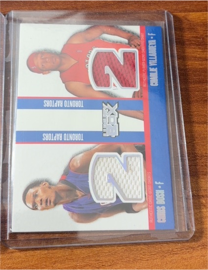 2005-06 Topps Luxury Box Two's Company Dual Jersey Chris Bosh & Charlie Villanueva — front