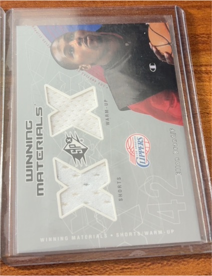 2002-03 Upper Deck SPx Winning Materials #EB-W Elton Brand — front