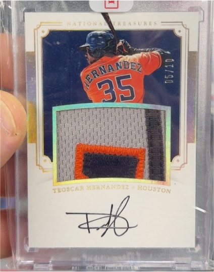 2017 Panini National Treasures #35 Teoscar Hernandez — front