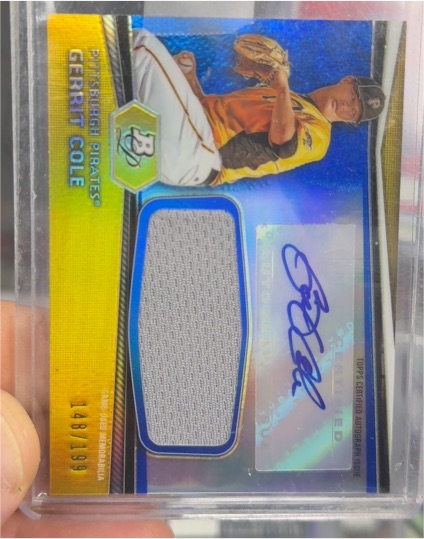 2012 Bowman Platinum #AJR-GC Gerrit Cole — front