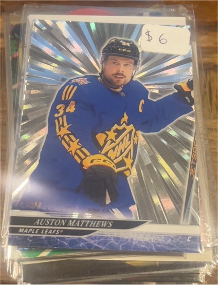 2024-25 Upper Deck Series 2 Auston Matthews Outburst #411 — front
