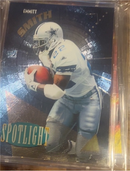1995 Pinnacle Club Collection Spotlight #1 Emmitt Smith — front