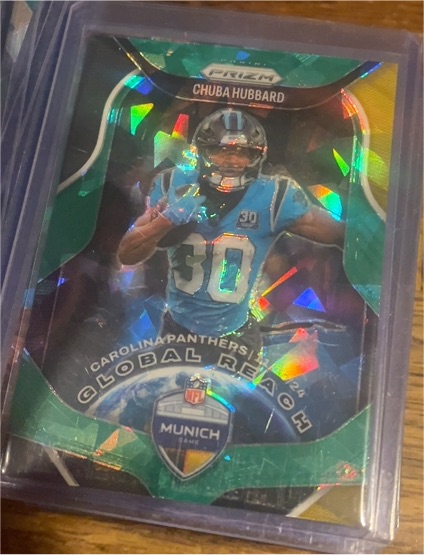 2025 Panini Prizm Global Reach #9 Chuba Hubbard — front